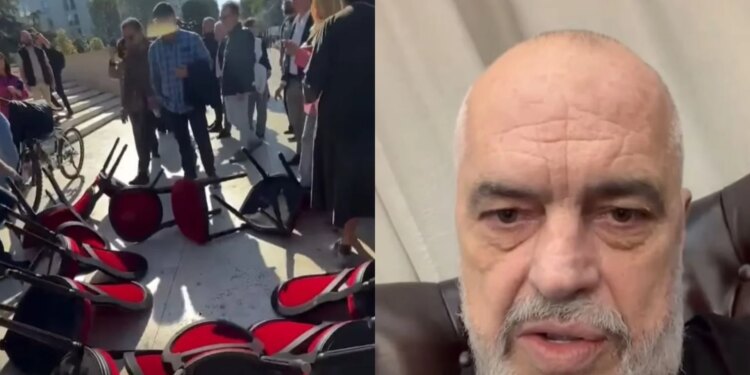 Pedagogët dhe studentët refuzojnë dialogun; Rama i ndjek nga zyra dhe iu përgjigjet