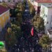 Policia i shpërndau me presion uji protestuesit, grumbullimi rifillon në Rrugën e Durrësit dhe rikthehen drejt destinacionit fillestar