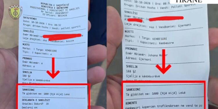 Policia vendos 78 masa administrative ndaj këmbësorëve për shkelje të rregullave të qarkullimit në 24 orët e fundit