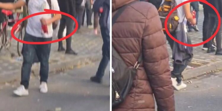 Protestuesit nxjerrin molotovët në Rrugën e Durrësit; i kishin fshehur në qesën e kroasanëve