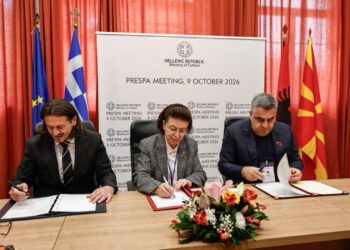 Puna për dosjen e Prespës në UNESCO, ministri Gonxhja takim me homologët grek dhe maqedonas