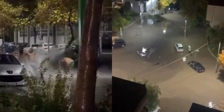 Reshjet e shiut kanë përmbytur rrugët e Vlorës; situatë problematike në disa lagje, turistët argëtohen