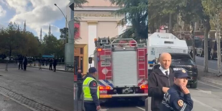 Seanca plenare në Kuvend, policia merr masa të shumta sigurie: perimetri rrethuar dhe autobot uji pranë institucionit