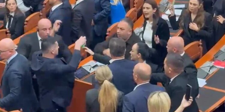 Sherr i fortë në Kuvend: Kreka përplaset fizikisht me ish-ministrin Hoxha, Muzhaqi tenton të qetësojë kolegun, ndërhyn Garda