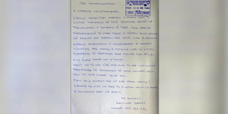 U vra dy orë pas raportimit dhune familjare; letra viktimës prokurorisë tri ditë para: shpresa ime e fundit