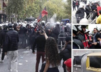 VIDEO/ Gjithë çfarë ndodhi në protestën jashtë Kuvendit: përplasje me policinë, bllokim rrugësh, spraj lotsjellës dhe shuplakë