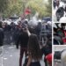 VIDEO/ Gjithë çfarë ndodhi në protestën jashtë Kuvendit: përplasje me policinë, bllokim rrugësh, spraj lotsjellës dhe shuplakë