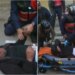 Video/ I gjakosur në rrugë, një person goditet nga protestuesit dhe policia e largon nga turma