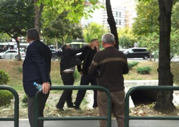 Video: Incident jashtë parlamentit, një i ri dhunohet gjatë tubimit